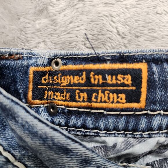 Rock Revival Jeans Womens 26 Blue Low Rise Betty Cropped Capri Skinny Stretch - Picture 6 of 16